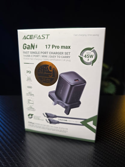 شاحن ايس فاست 45 واط تايب سي GAN